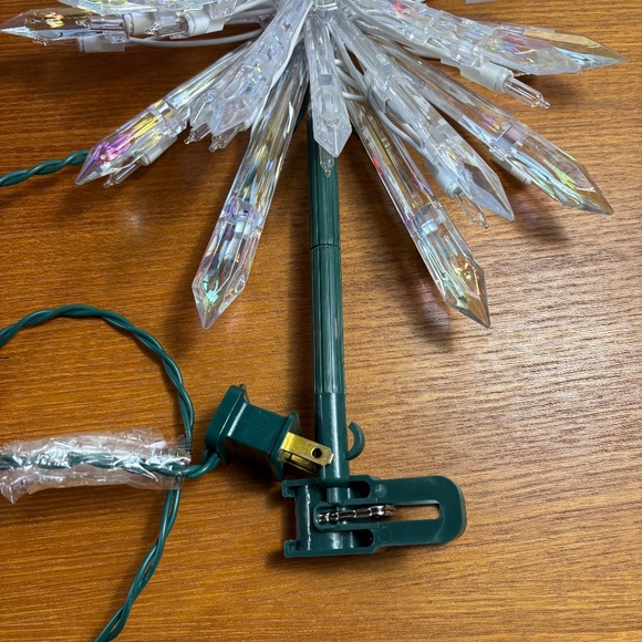 NEW Beautiful White Mini-Light Christmas Tree Star Topper - Picture 5 of 9